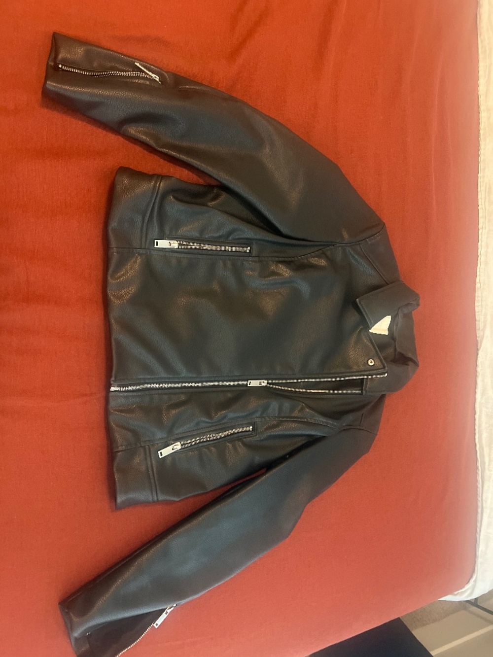 H&M faux leather jacket